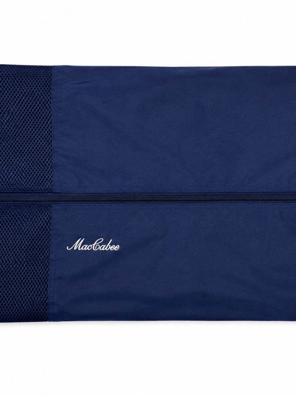 MacCabees Navy Blue Garment Bag Suit Dress Travel Storage Zip 42x23